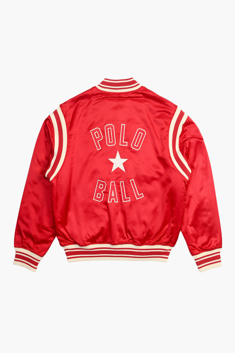 Polo ball satin rally jacket Ralph red