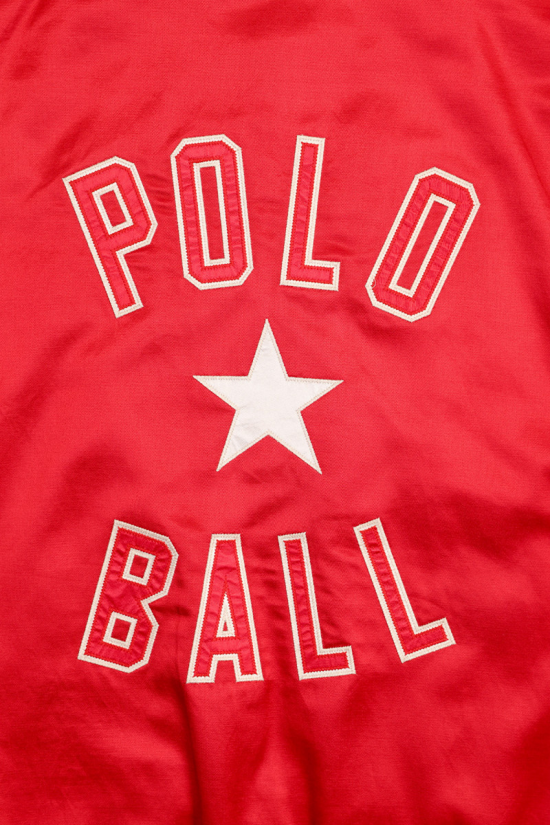 Polo ball satin rally jacket Ralph red