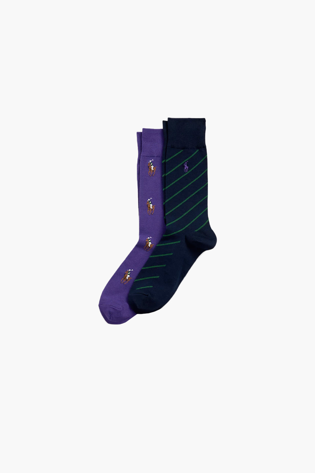 Allover pony sock 2 pack Deep purple