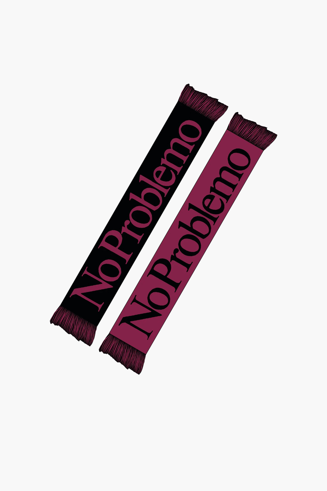 No problemo scarf Burgundy