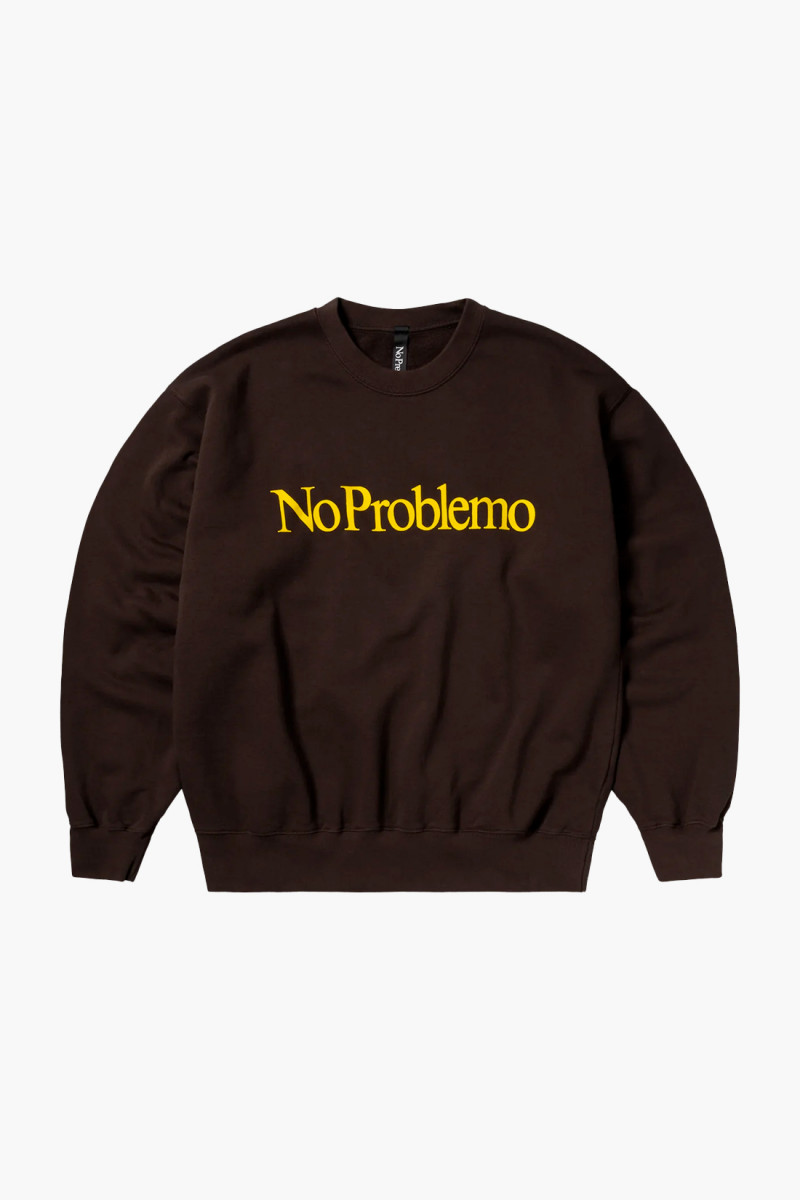 No problemo sweatshirt Brown