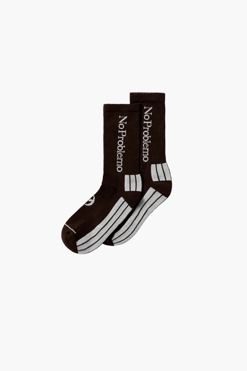 No problemo sock Brown