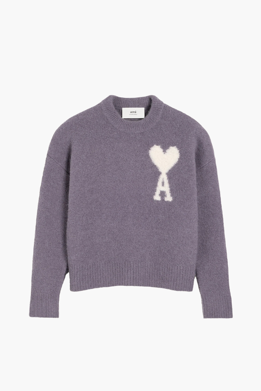 Pull col rond ami de coeur Lilac