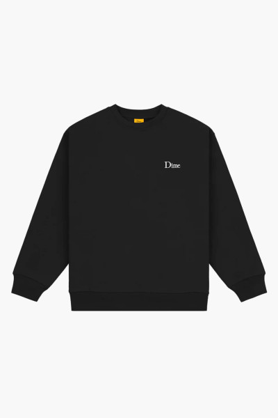 Dime Classic small logo crewneck Black - GRADUATE STORE