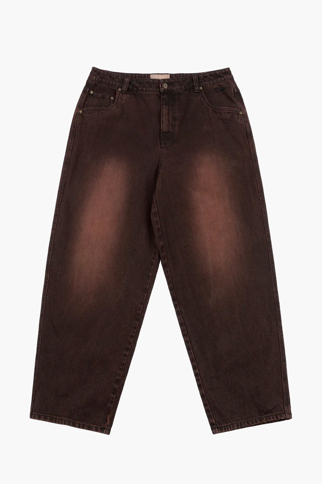 Classic baggy denim Sandblasted copper