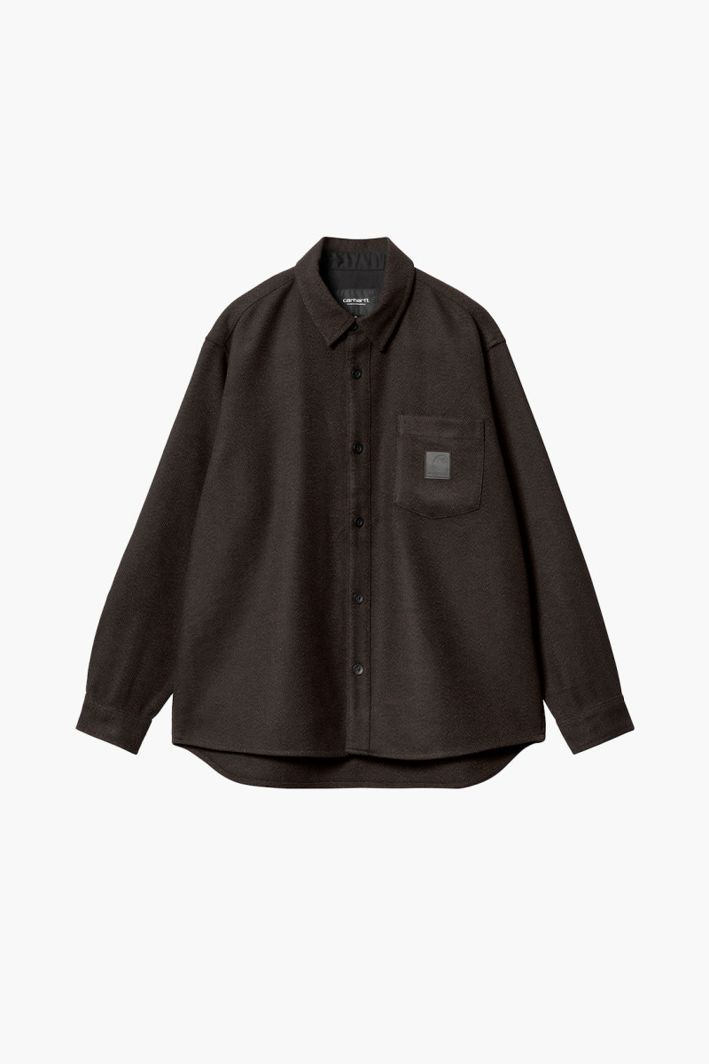 L/s truman shirt Chocolate/black