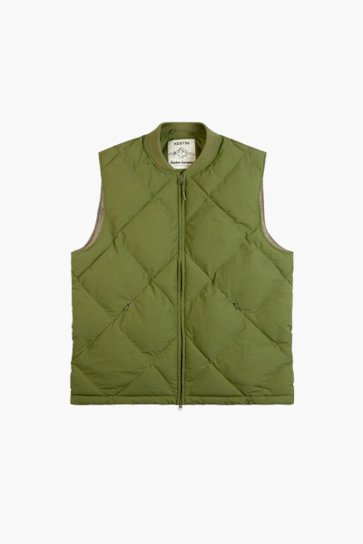 Linton padded vest Grass green