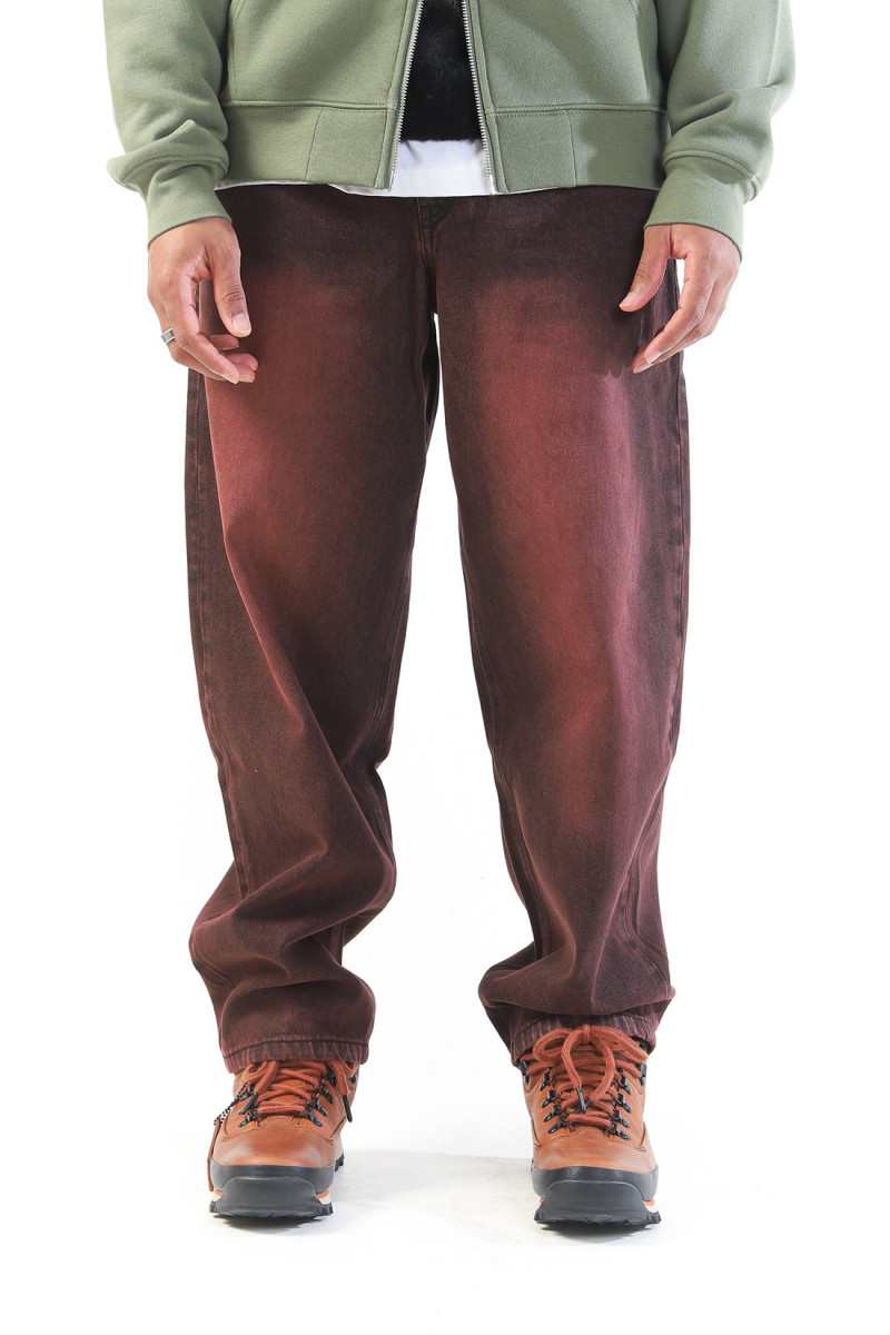 Classic baggy denim Sandblasted copper