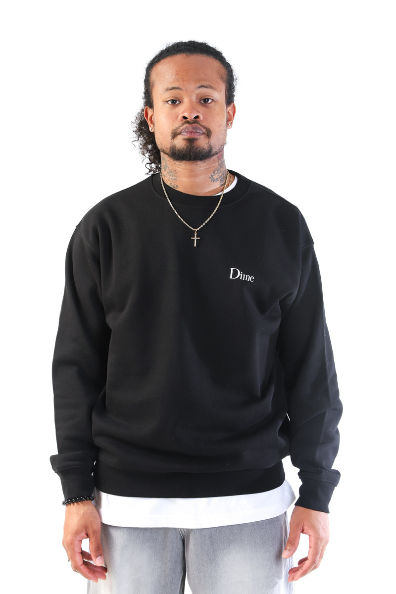 Classic small logo crewneck Black