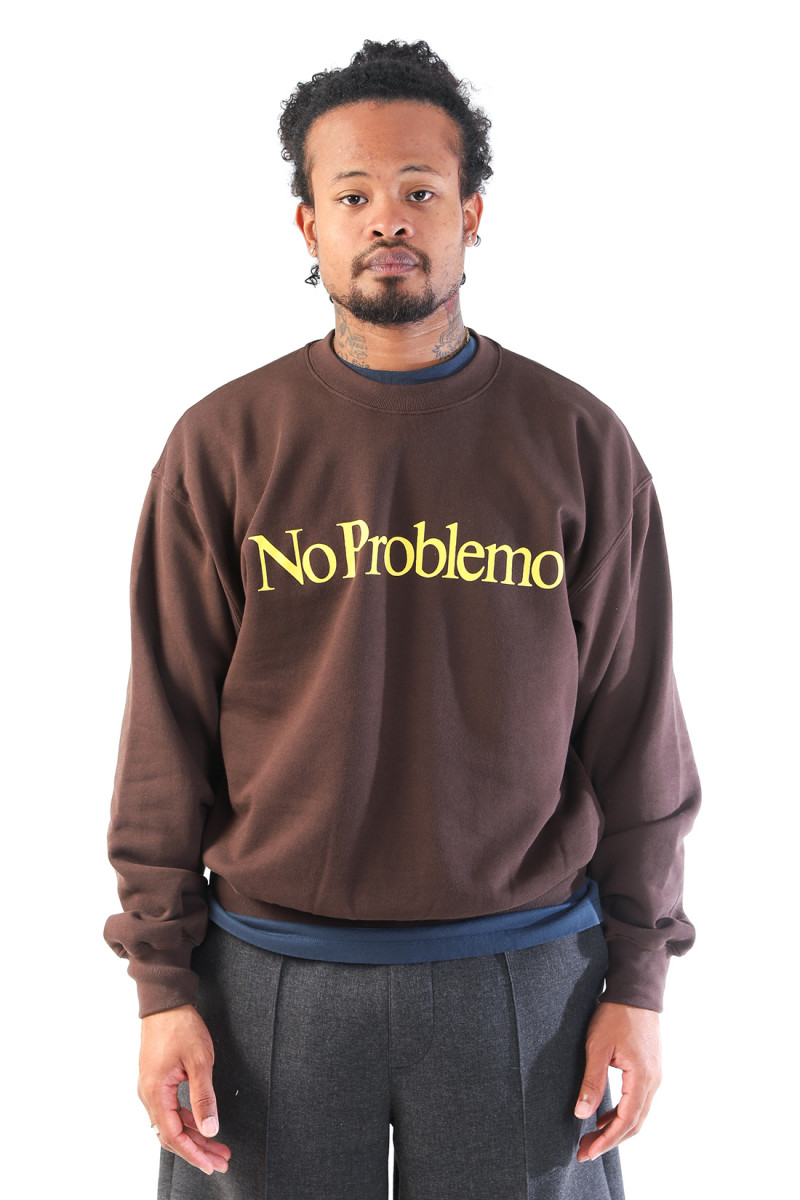 No problemo sweatshirt Brown