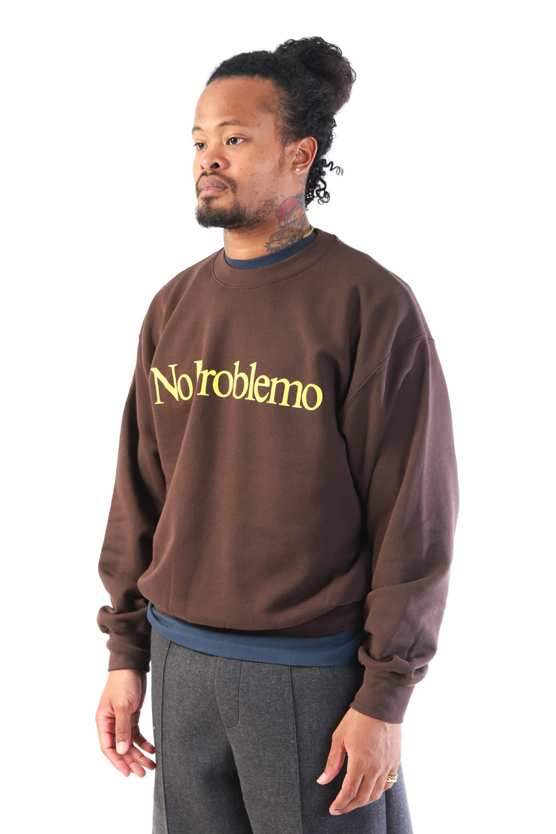 No problemo sweatshirt Brown