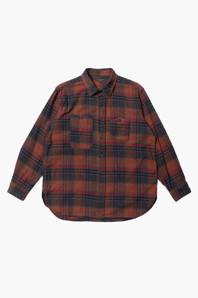 Engineered garments Work shirt Orange/red - GRADUATE STORE