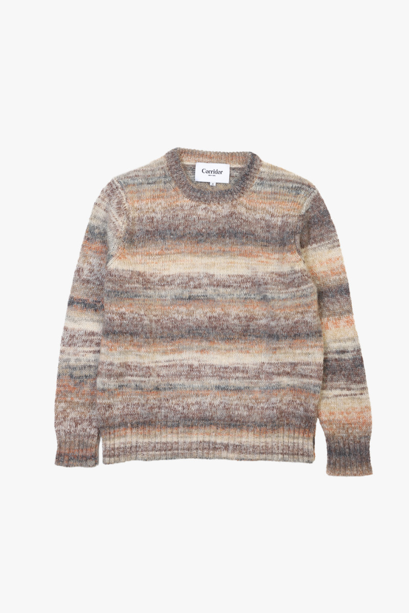 Space dye mohair crewneck Natural