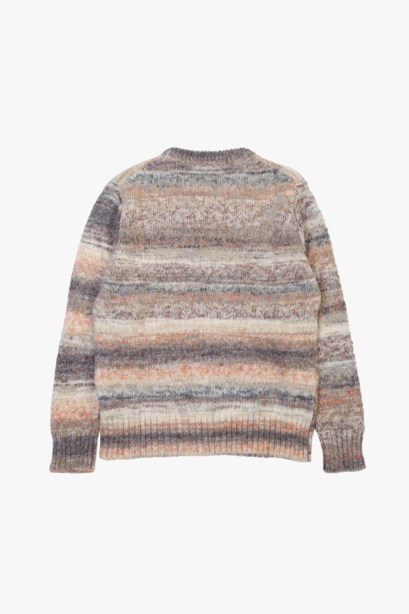 Space dye mohair crewneck Natural