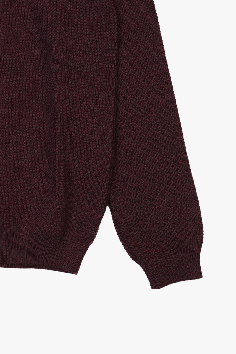 Pull youri col rond Bordeaux