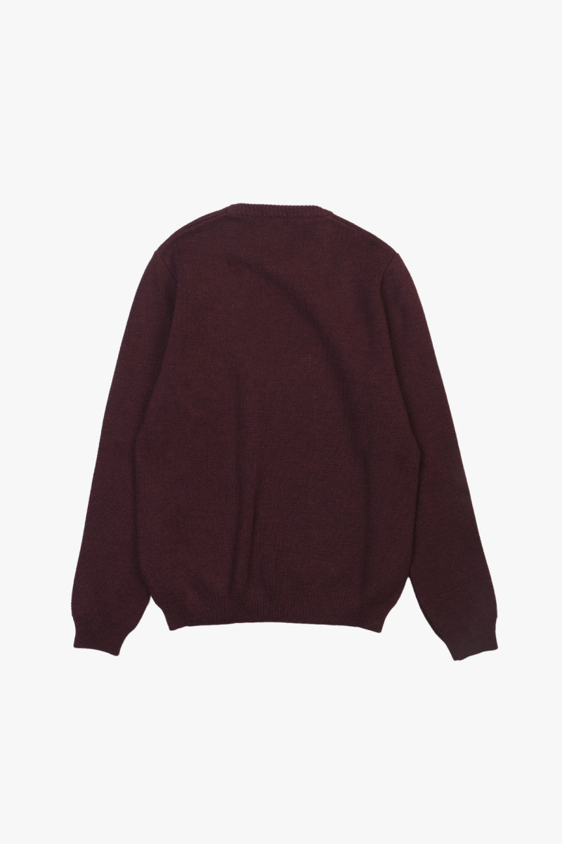 Pull youri col rond Bordeaux