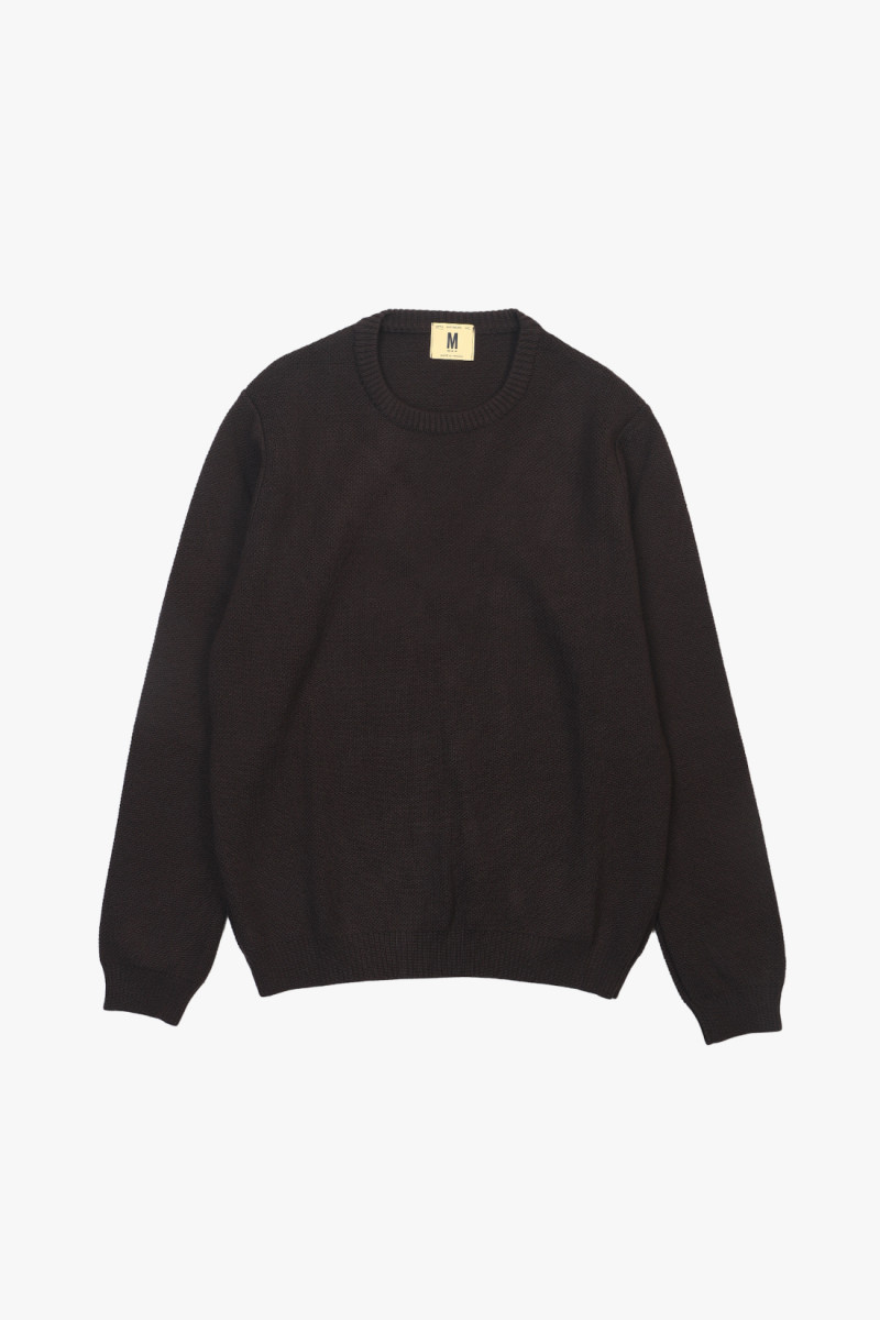 Pull youri col rond Marron