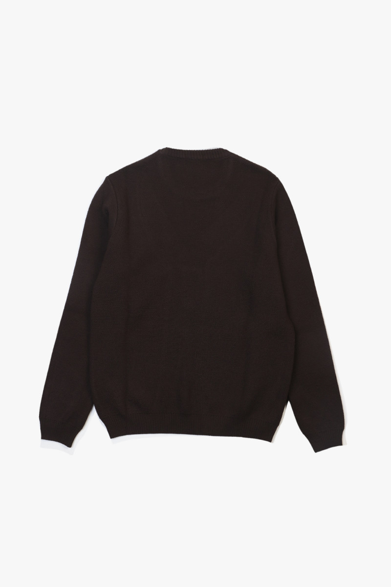 Pull youri col rond Marron