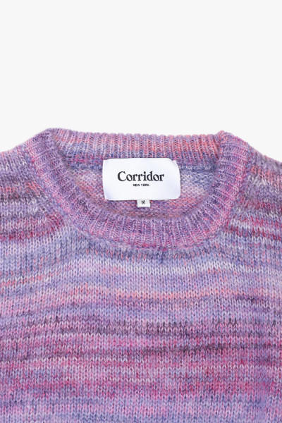 Corridor nyc Space dye mohair crewneck Purple - GRADUATE STORE