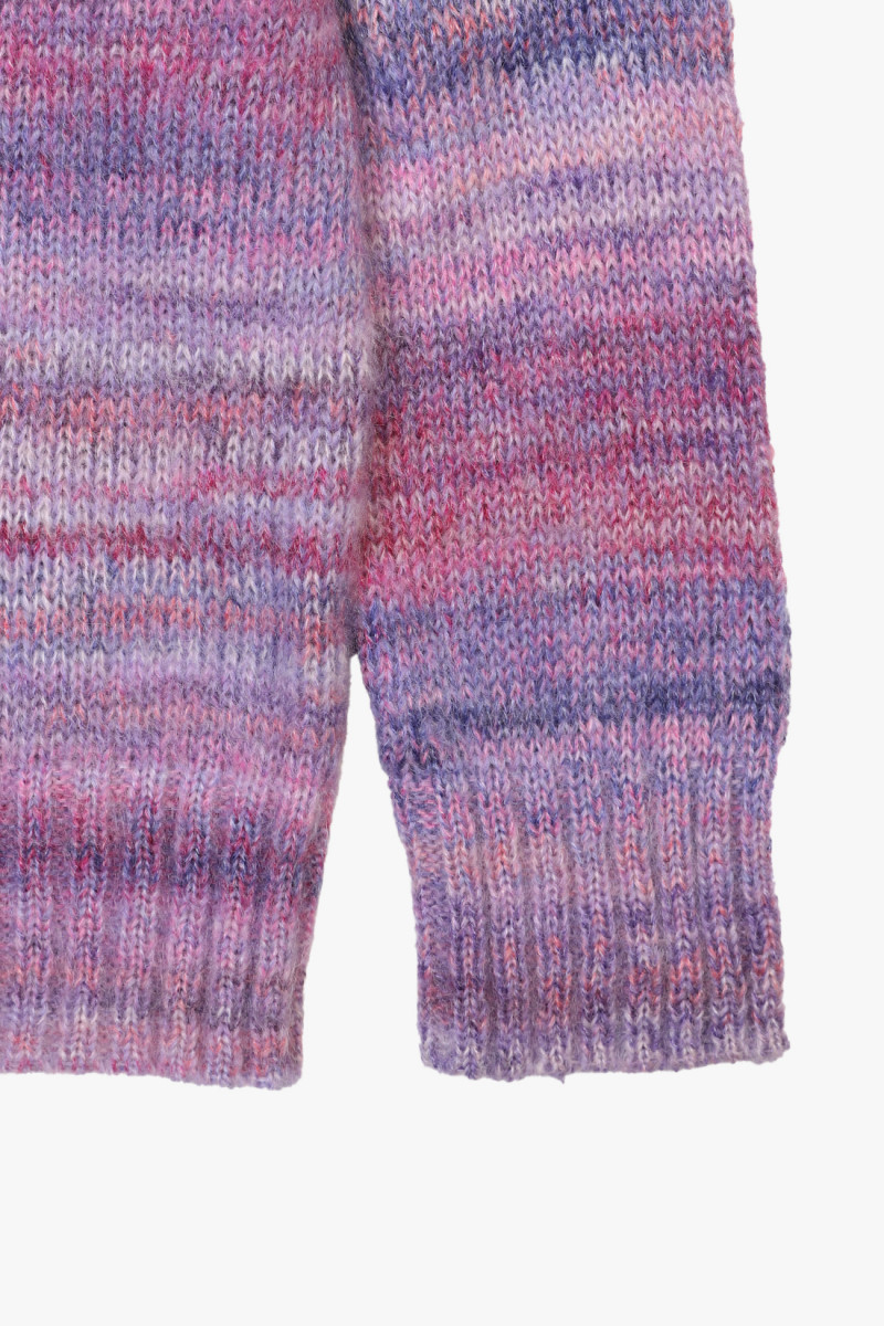 Space dye mohair crewneck Purple