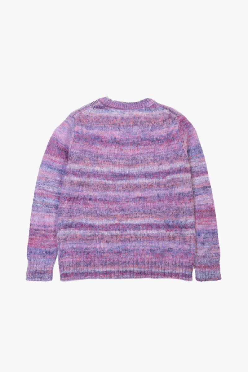 Space dye mohair crewneck Purple