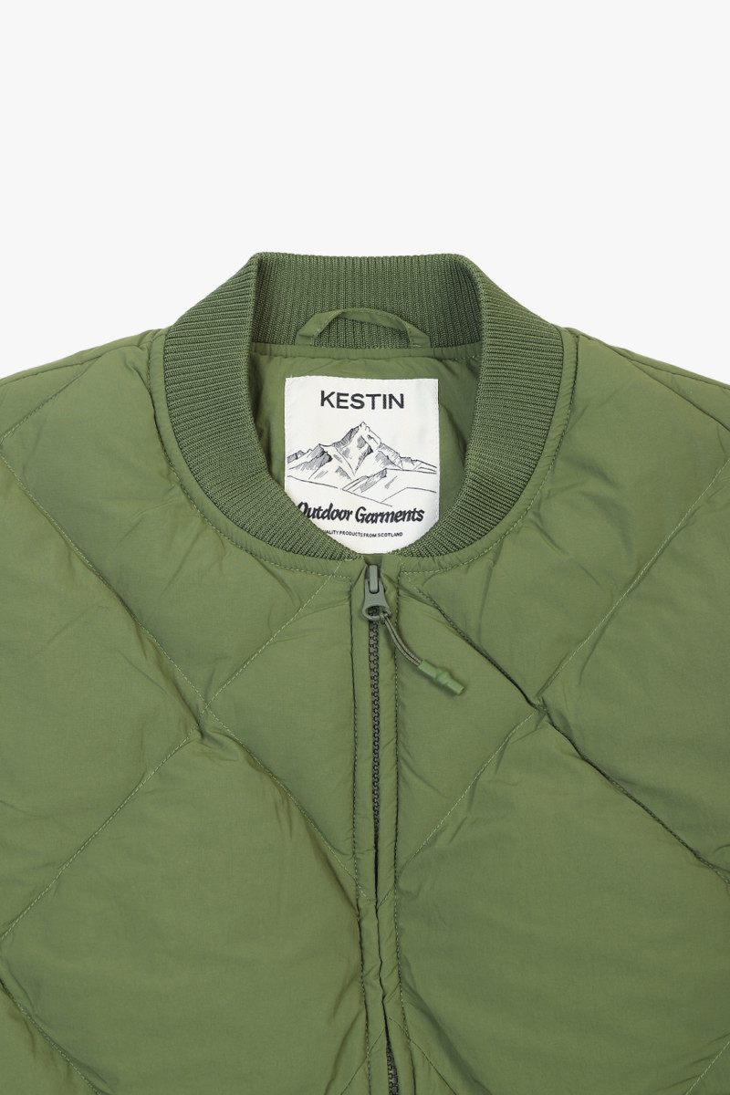 Linton padded vest Grass green