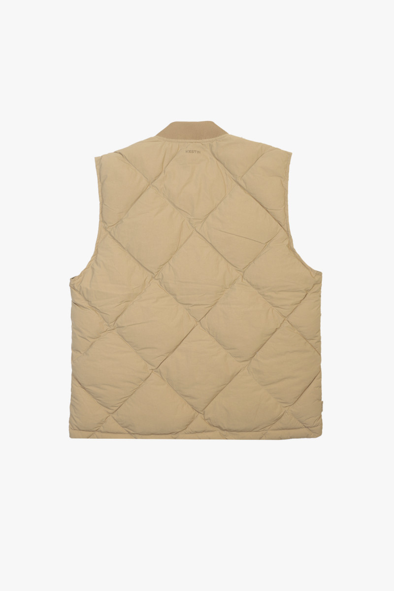 Linton padded vest Sand