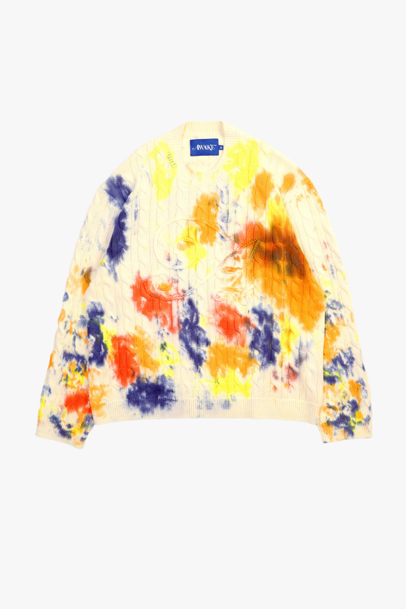 Applique sweater Tie dye