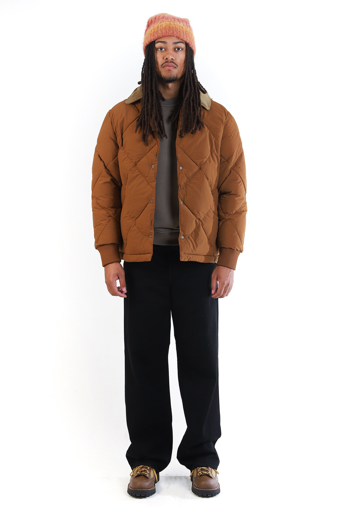 Dunbar padded jacket Tobacco