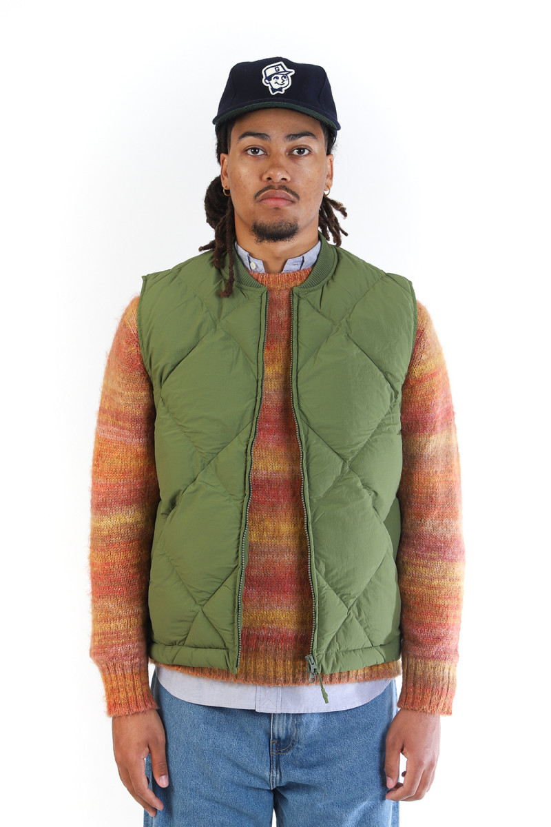 Linton padded vest Grass green