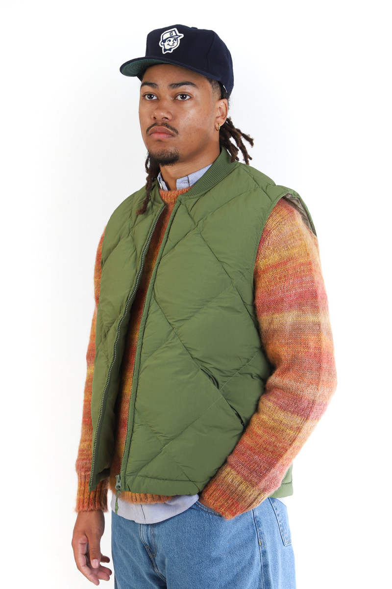 Linton padded vest Grass green