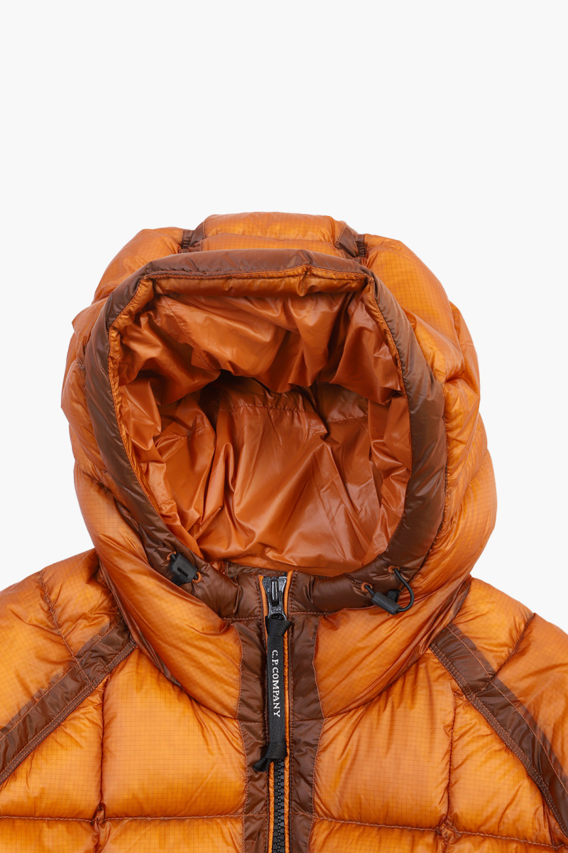 D.d. shell hooded medium down Bombay brown