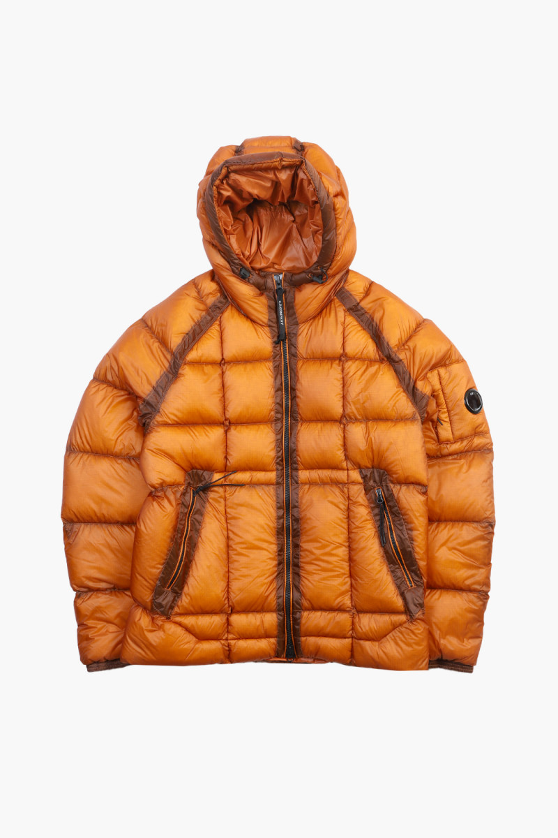 D.d. shell hooded medium down Bombay brown