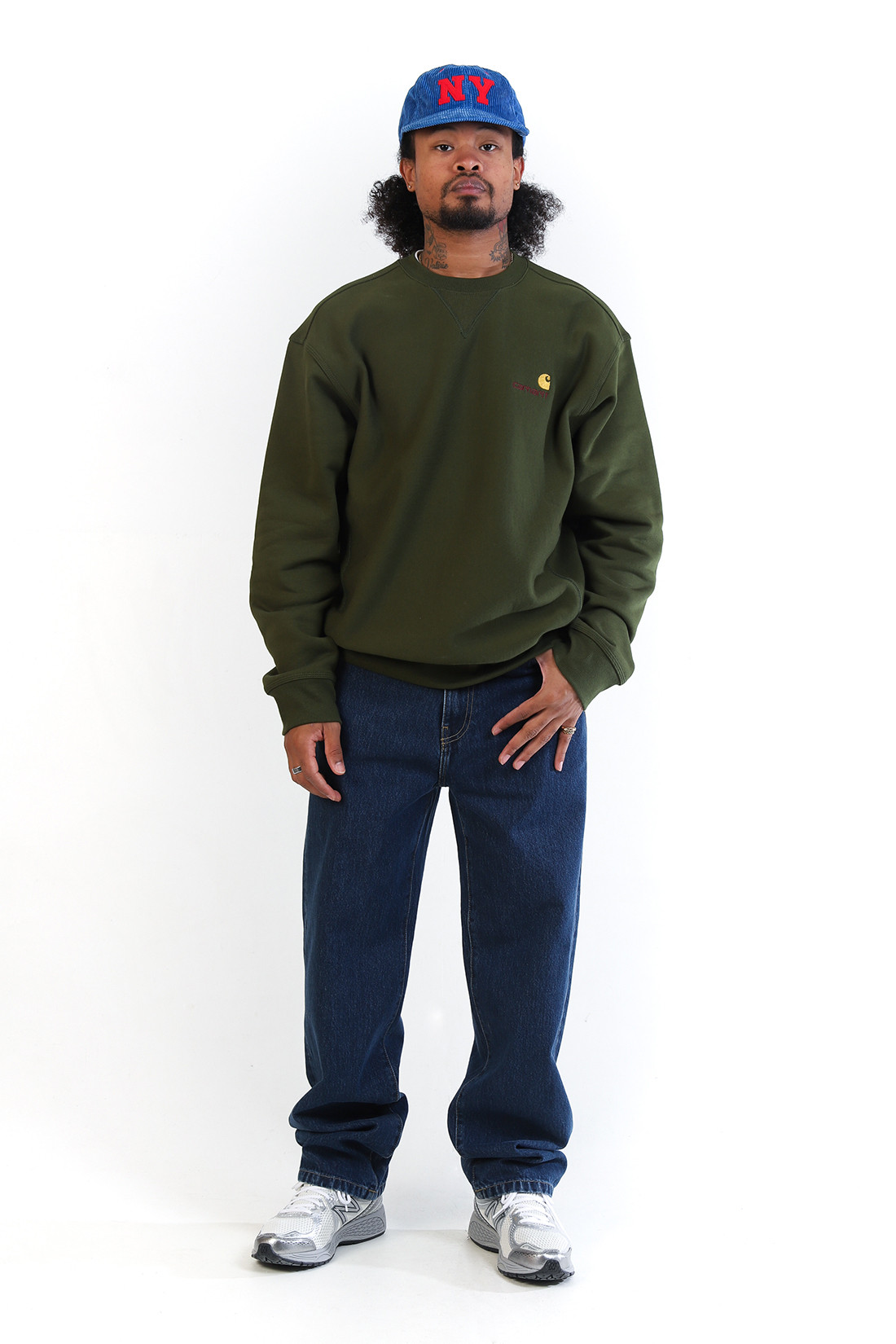 American script sweatshirt Tarragon