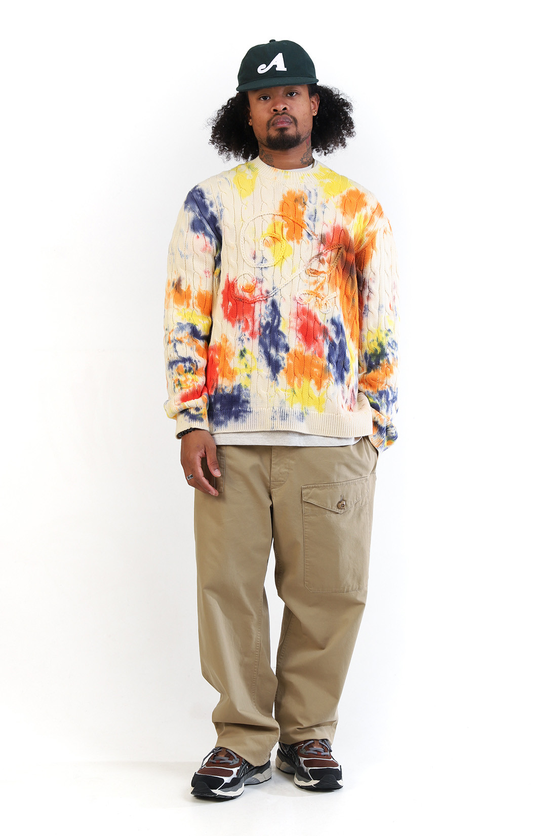 Applique sweater Tie dye