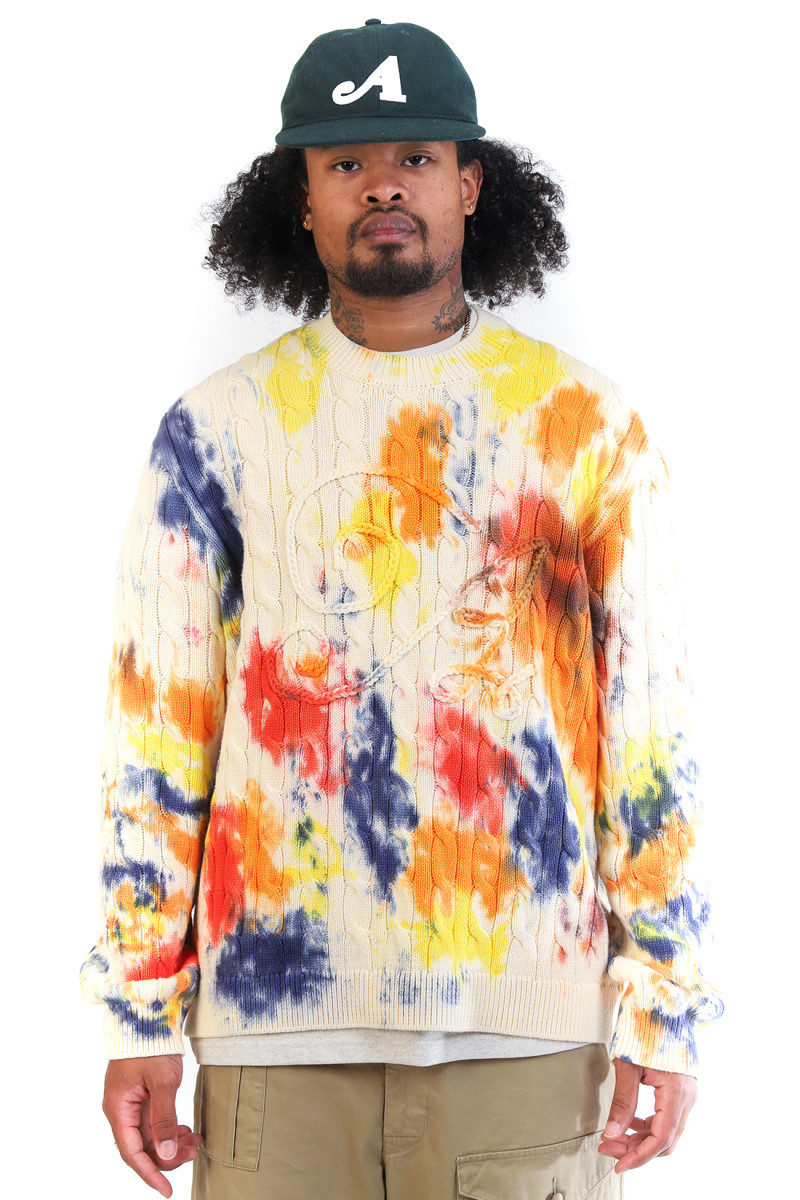 Applique sweater Tie dye