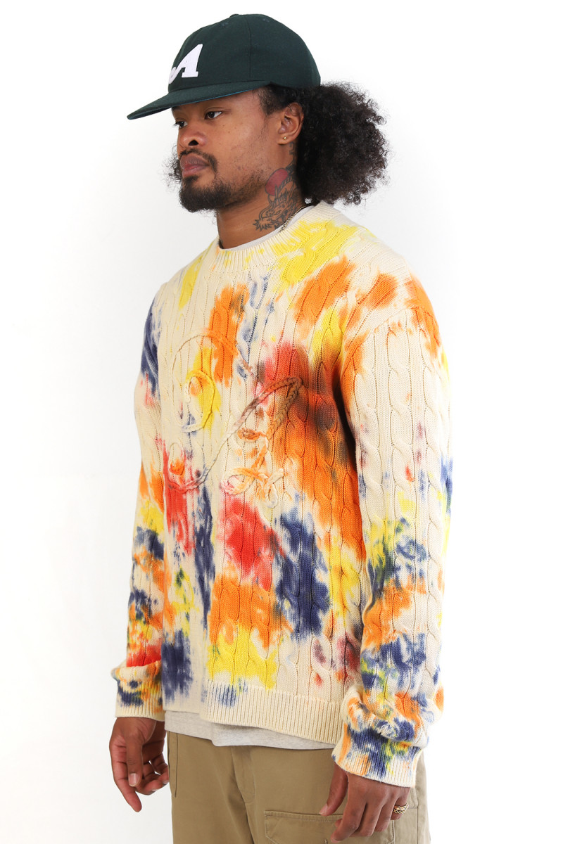 Applique sweater Tie dye