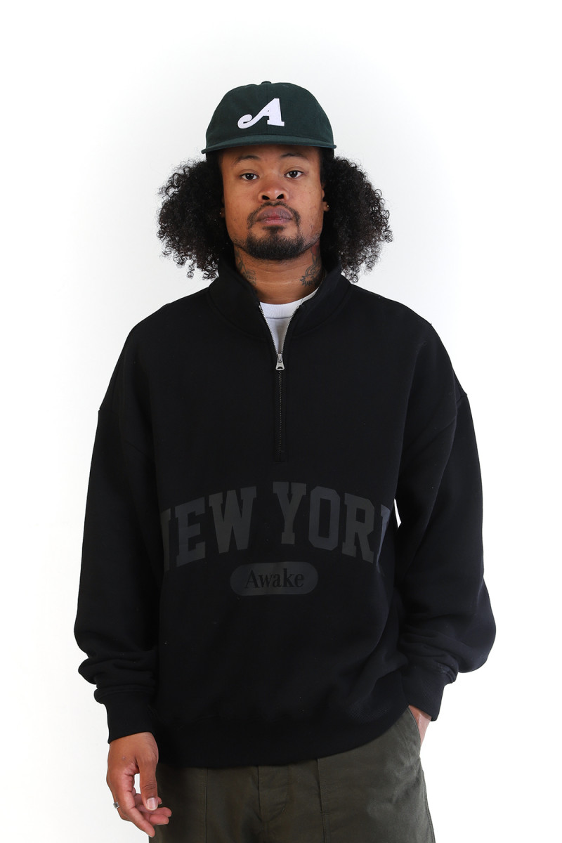 Script quarter zip Black