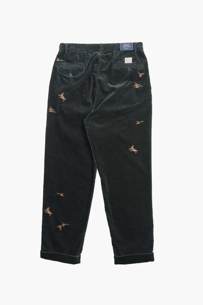 Whitman relaxed fit corduroy Dark forest/duck