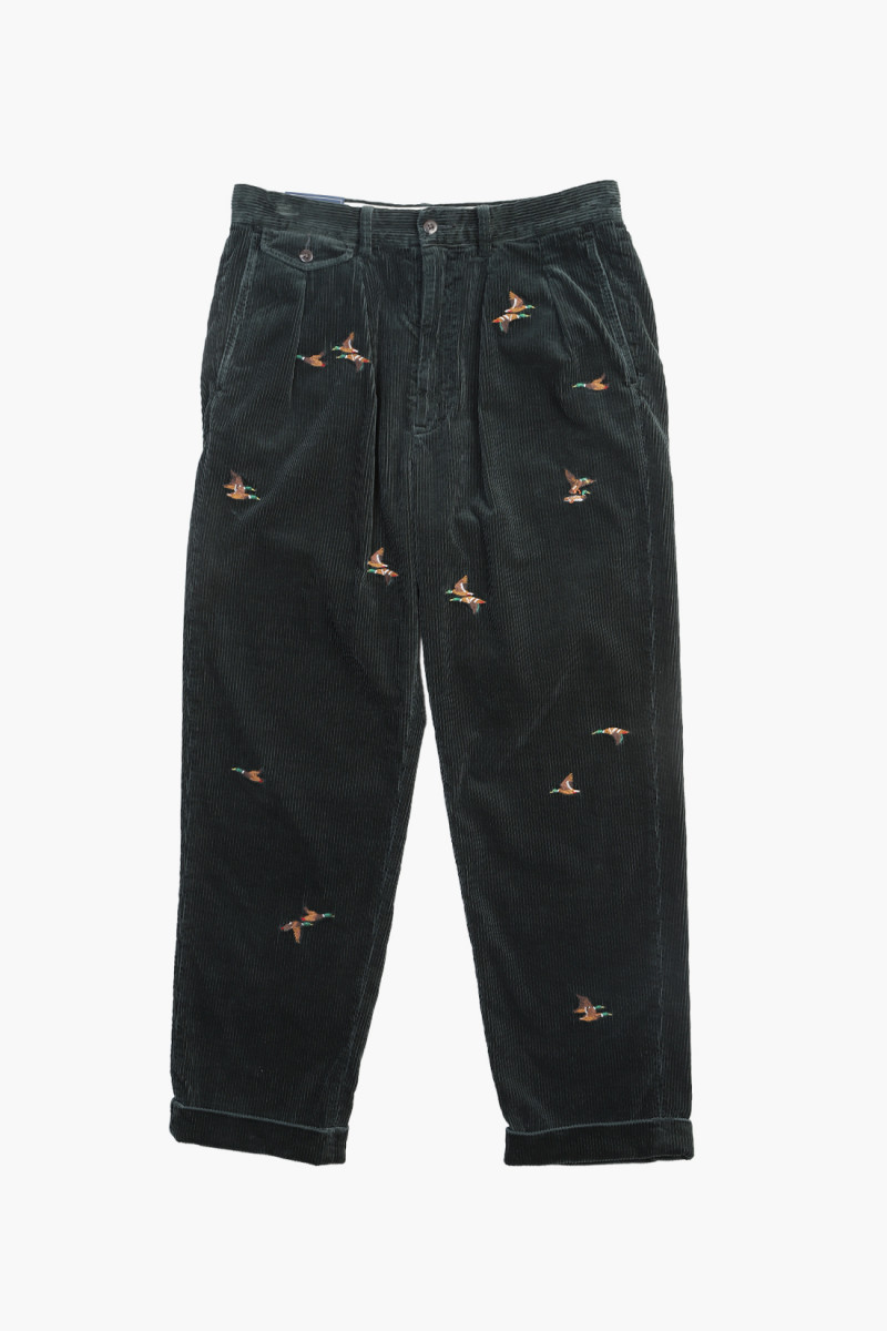 Whitman relaxed fit corduroy Dark forest/duck