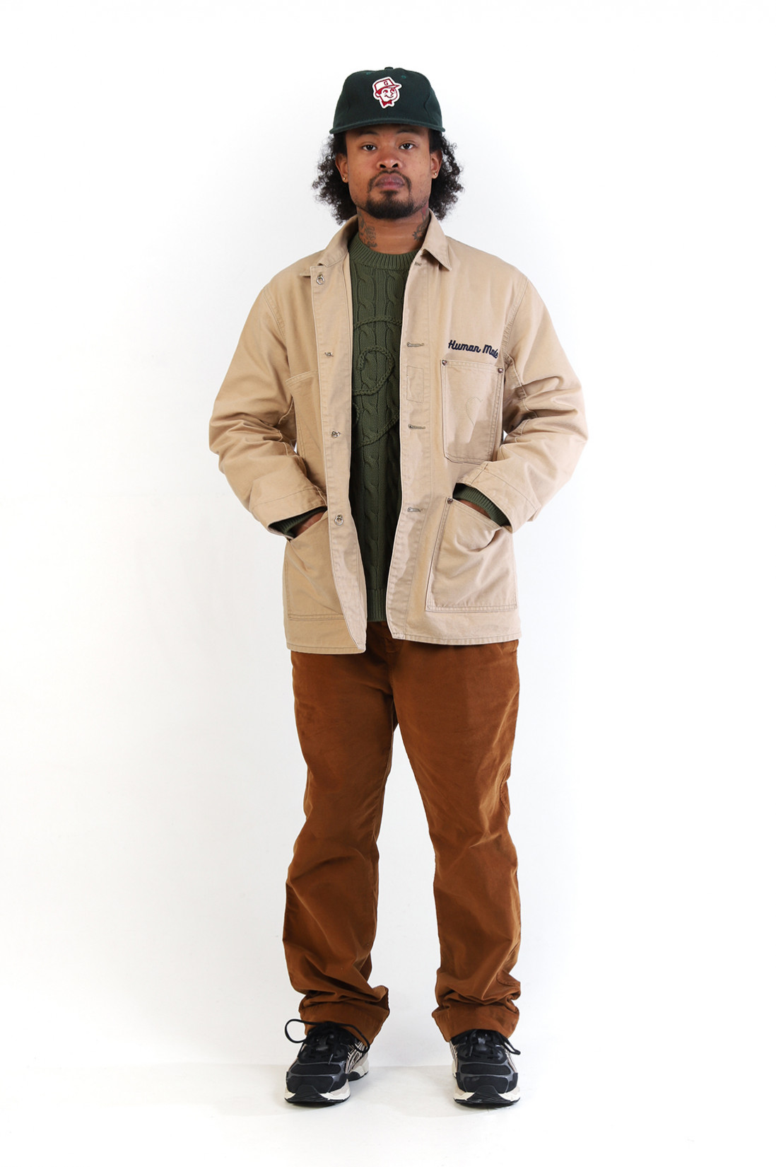 Human made Washed duck coverall jacket Beige GRADUATE STORE EN