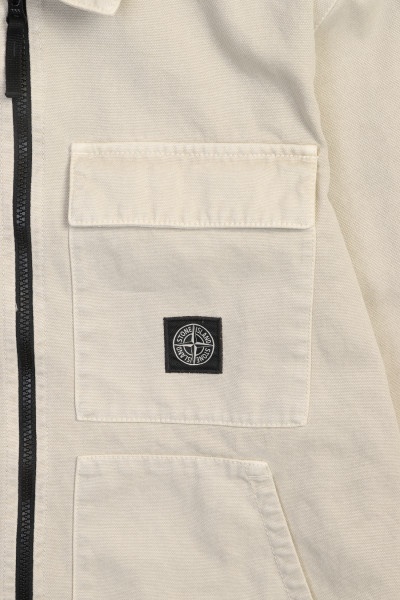 Stone island 11501 overshirt canvas v0197 Stucco - GRADUATE STORE