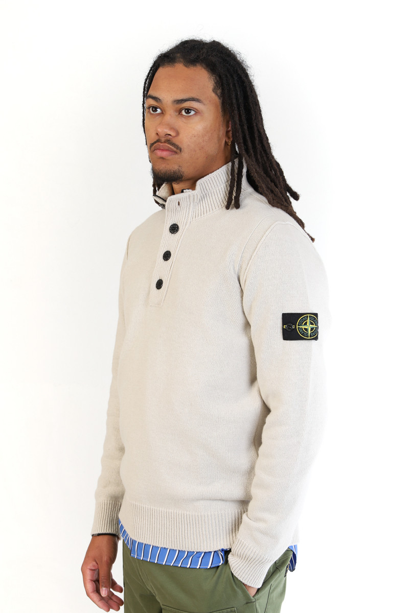 540a3 half zip knit v0097 Stucco