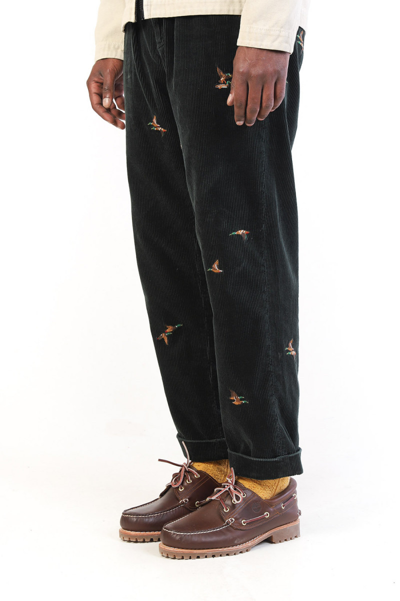 Whitman relaxed fit corduroy Dark forest/duck