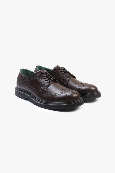 Vinny's Vinnee brogue shoe Burgundy - GRADUATE STORE