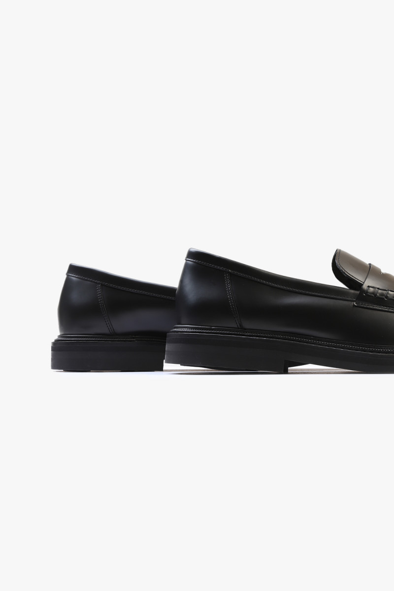 Vinnee penny loafer Black polido leather