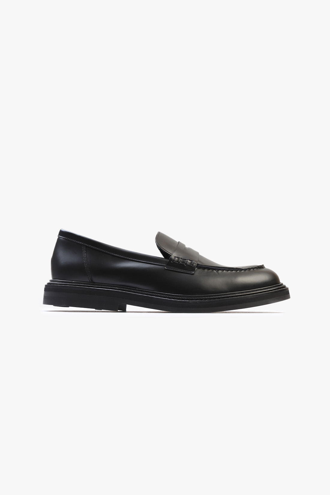 Vinnee penny loafer Black polido leather