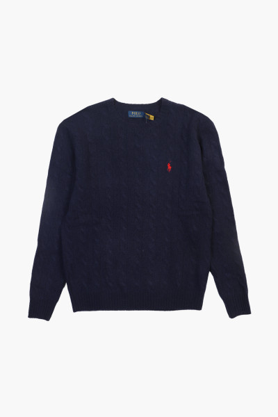 Cable-knit wool-cashmere...