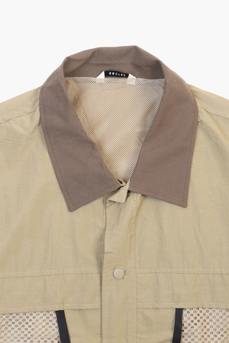 Umiyama mesh jacket Beige