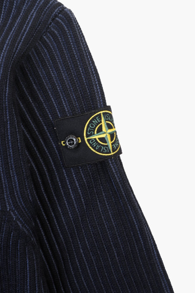 Stone island 551c1 rollneck knit v0020 Blu scuro - GRADUATE STORE